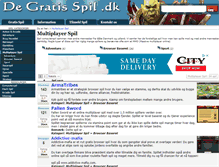 Tablet Screenshot of multiplayer-spil.degratisspil.dk